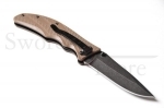 Black-Legion-Stone-Washed-G10-Pocket-Knife-Brown