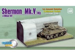 DRAGON---DIORAMA-M4-SHERMAN-MKV-TULIP-NEMECKO-1945-1-72