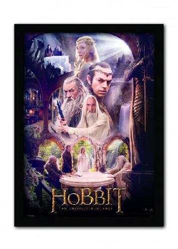 Der-Hobbit-Poster---Der-Weie-Rat-im-Rahmen
