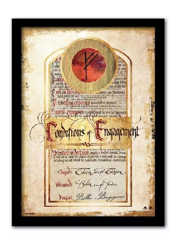Der-Hobbit-plakat---Der-Vertrag-im-Rahmen