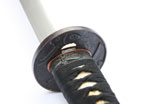Practical-Golden-Dragonfy-black-white-with-round-tsuba---28-inches