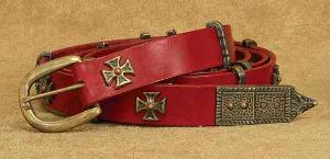Red-Medieval-Long-Thin-Belt