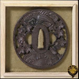 Sakura-+-Crane-Tsuba