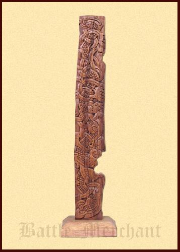 Wooden-Stele-carved-in-Viking-Urnes-style