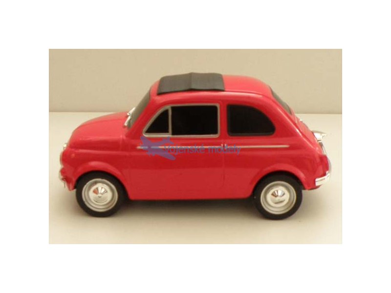 foto Mondo Motors - Fiat 500, �erven�, 1:18