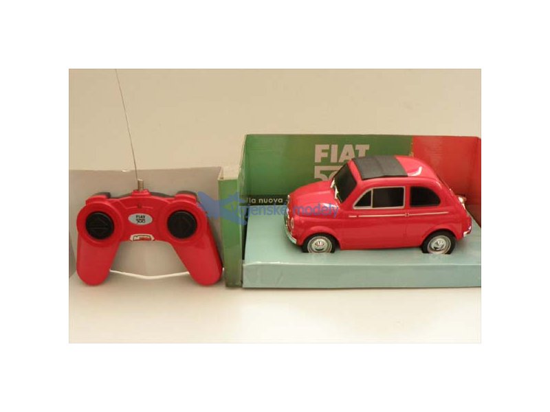 foto Mondo Motors - Fiat 500, �erven�, 1:18