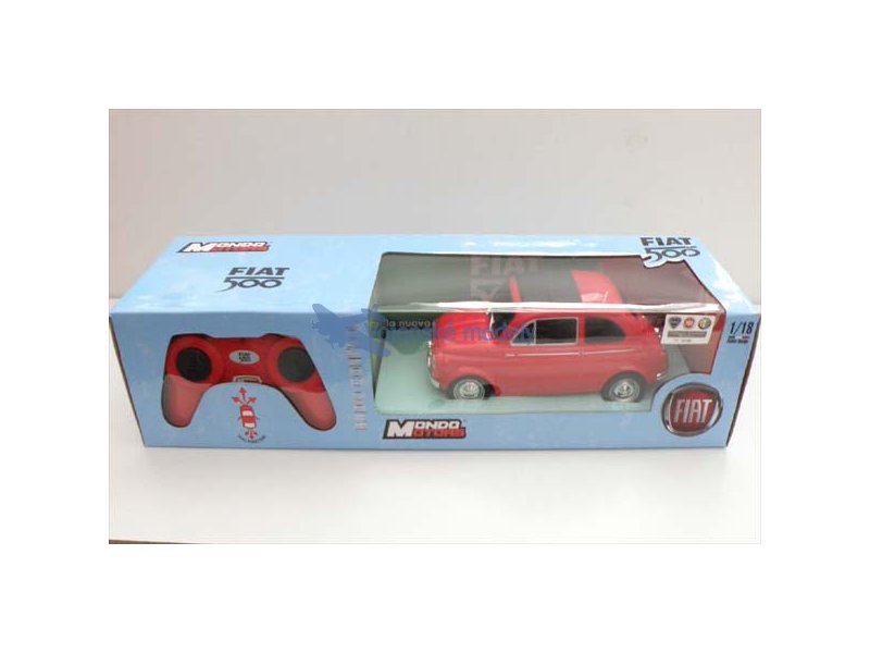 foto Mondo Motors - Fiat 500, �erven�, 1:18