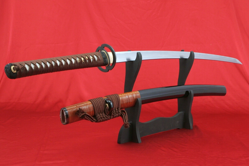 foto Katana ENMA z ocele AISI 1045 Hi-carbon steel od f. Kawashima a imitac hamonu. .658