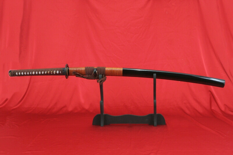 foto Katana ENMA z ocele AISI 1045 Hi-carbon steel od f. Kawashima a imitac hamonu. .658