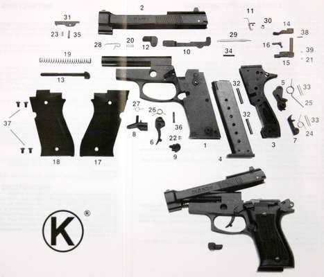 foto PLYNOVKA KIMAR 85 AUTO ERN 9mm PA (BERETTA 85)