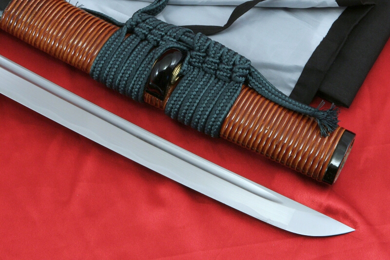 foto Katana DOREI z ocele AISI 1045 Hi-carbon steel od f. Kawashima a imitac hamonu