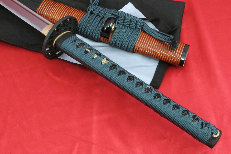 foto Katana DOREI z ocele AISI 1045 Hi-carbon steel od f. Kawashima a imitac hamonu