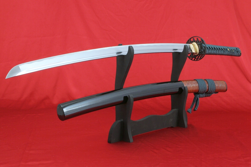 foto Katana DOREI z ocele AISI 1045 Hi-carbon steel od f. Kawashima a imitac hamonu