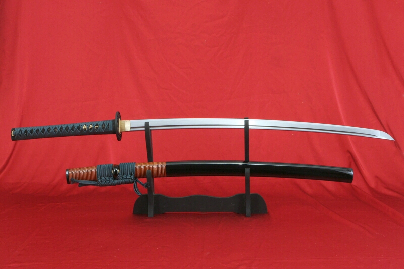 foto Katana DOREI z ocele AISI 1045 Hi-carbon steel od f. Kawashima a imitac hamonu