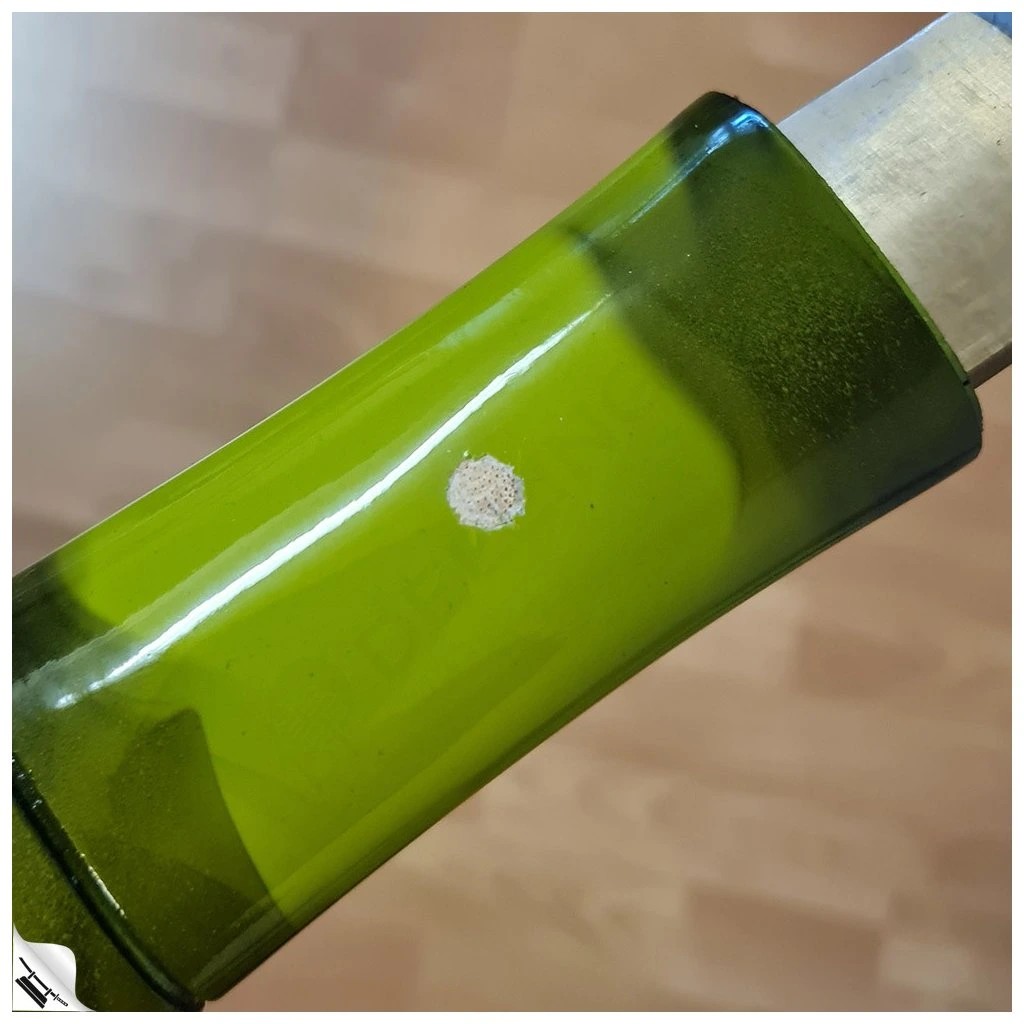 foto Japan Swords Japanese Take Shikomizue, zelen� bambus, T-10 Steel, Real Choji Hamon