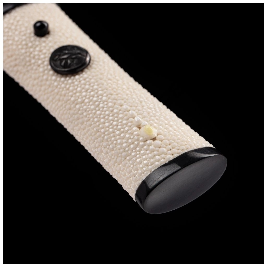 foto Japan Swords Aichi Tsurugi/Ken Tamahagane Flower Horimono