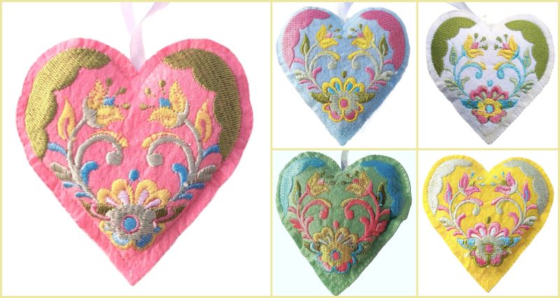 foto Vy��van� dekorace - r��ov� srdce