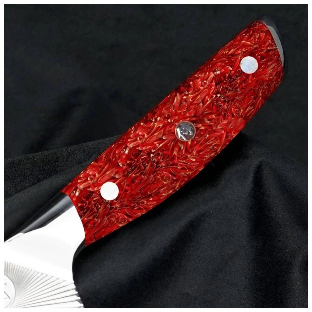 foto Kucha�sk� n�� 205 mm Chef Dellinger Sandvik Red Northern Sun