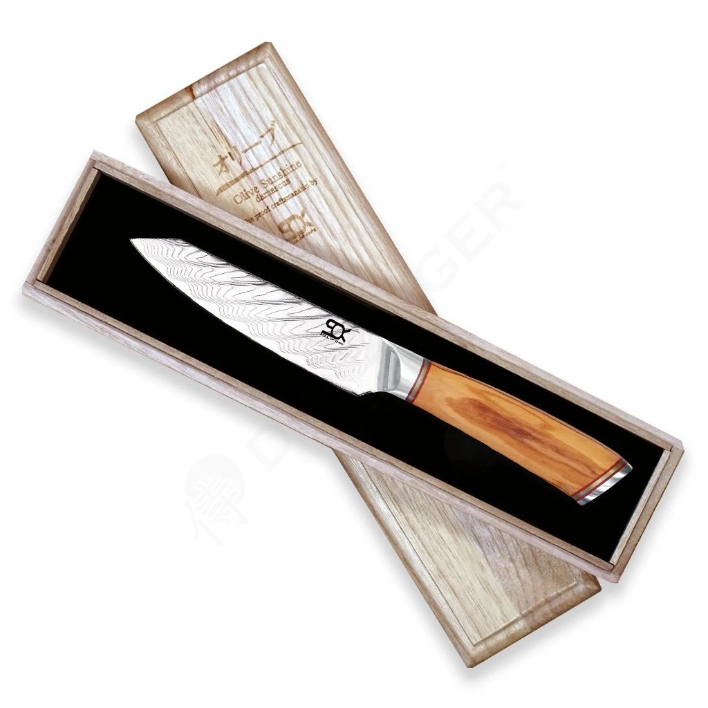 foto N�� univerz�ln� Utility 115 mm SOK Olive Sunshine Damascus