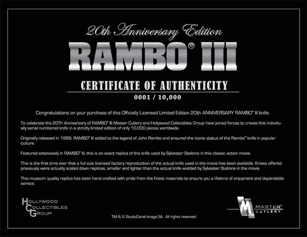 foto Rambo III Bowie Anniversary Edition