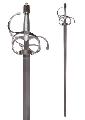 Swept Hilt Rapier with Broad Blade, Wire-wrapped Grip