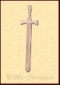 Toy kings sword, wooden, approx. 60cm