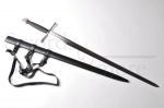Templar sword with sheath - handforged