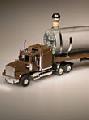 Plastov nklak Western Star (hnd) se sklennou cisternou 0,5 l
