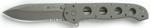 M21 9, 8 cm silver half-serrated aluminium grip