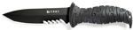 Ultima II black half-serrated smaller size