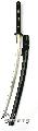 Practical Dragonfly no Hi - Tsuka ito Black/white - 28 inch.
