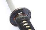 Practical Golden Dragonfy black/white with round tsuba - 28 inches.