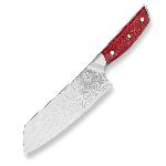 Kucha�sk� n�� 185 mm Santoku Dellinger Sandvik Red Northern Sun