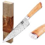 Kucha�sk� n�� Chef 205 mm SOK Olive Sunshine Damascus