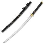 Kawashima �emesln� replika me�e katana Akunohana, motiv louky, AISI 1045