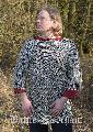 RRZ9 Chainmail shirt Haubergeon, riveted, size L, with minor def