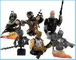 Star Wars Bounty Hunters Bust-Ups 7 Piece Box Set