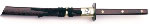 FULL TANG KATANA SAMURAI SWD-24K GOLD PLATED