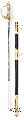 British Royal Navy Commissioned Officer sword and scabbard