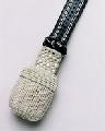Silver/leather sword knot