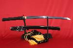 Wakizashi MURATA run kovan z oceli 1095 a relnm hamonem od firmy Kawashima