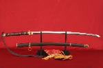 Japonský důstojnický meč Gunto typ.II z ocele AISI 1095 s reálným hamonem od f. Kawashima