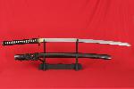 Katana KYOSHI z ocele AISI 1095 a relnm hamonem, od f. Kawashima