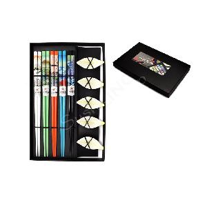 Darkova-sada-jidelnich-hulek-�-Japonske-krajiny-+-stojanky-(5-paru)