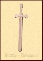 Toy kings sword, wooden, approx. 60cm