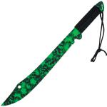 Black Legion Skull Mayhem Sword with sheath, green