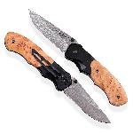 Dama�kov� zav�rac� n�� Dellinger Hunter Poplar Burl, ocel VG-10