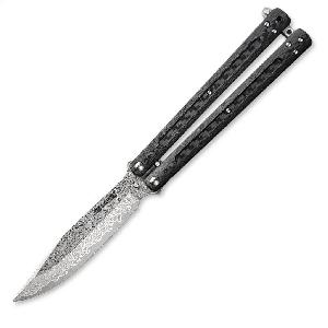 Skladaci-nuz-Dellinger-Carbon-Butterfly-damaskova-ocel-VG-10