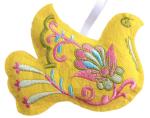 Vy��van� dekorace - �lut� holubice