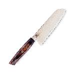 Kuchy�sk� n�� Santoku 180 mm Dellinger� Resin Mash Gold Damascus